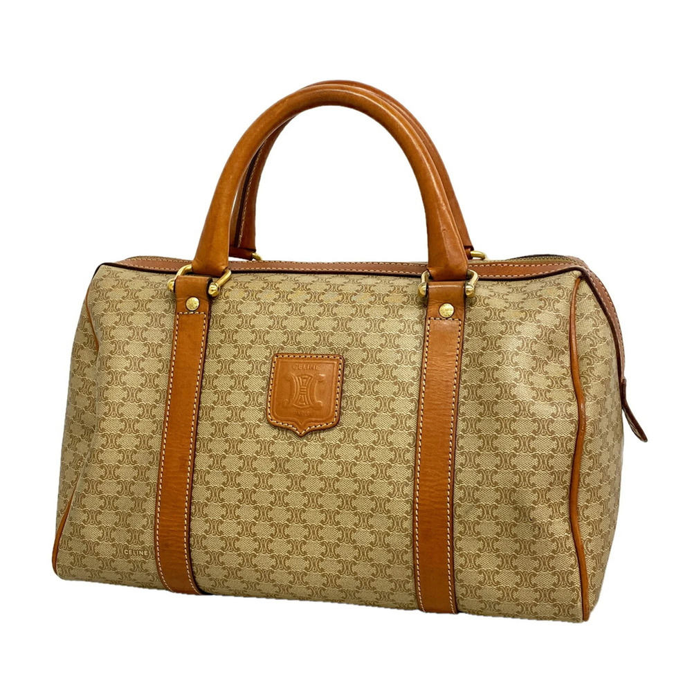 Celine Macadam handbag, beige, women's.